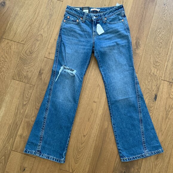 Women's LEVI'S Noughties Bootcut Jeans Medium Blue Denim Flared Y2K Size 29 30 - Picture 2 of 15